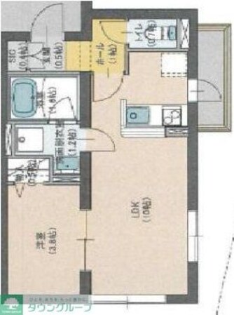 プロスタイルウェルス下井草の物件間取画像